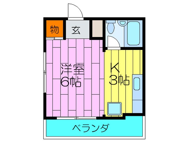 ロータリーマンション中町の物件間取画像